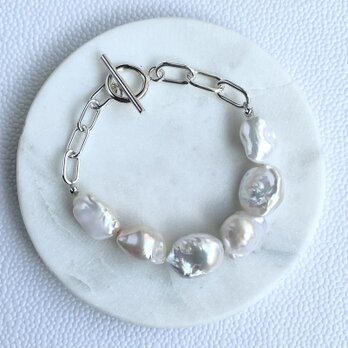 Baroque Pearl Bracelet-Tansui Pearl＋Silver925の画像