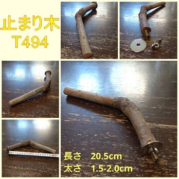 止まり木（枝：TOY-08-015）T494の画像