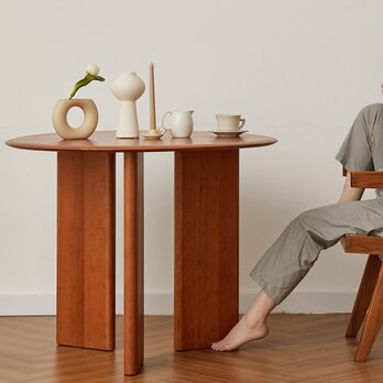 オーダーメイド 職人手作り ダイニングテーブル テーブル 机 食卓 無垢材 天然木 木工 家具 おうち時間 木目 LR2018の画像