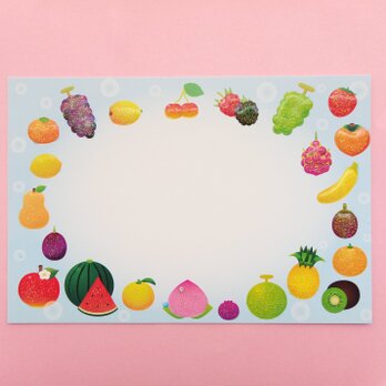 ポストカード　キラキラフルーツパラダイスの画像