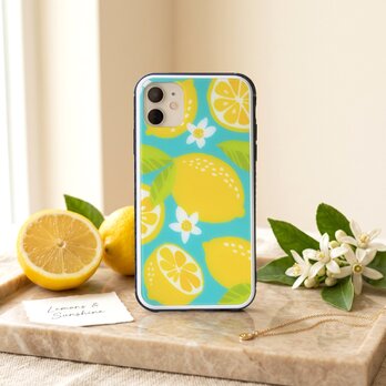 強化ガラススマホケース【レモン】