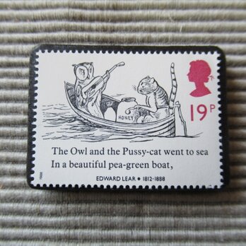 イギリス1988年　童話切手ブローチ 7684の画像