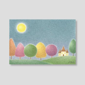 月光浴(ポストカード。5枚セット)の画像