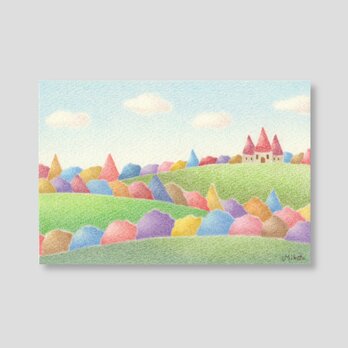 夢みる丘(ポストカード。5枚セット)の画像
