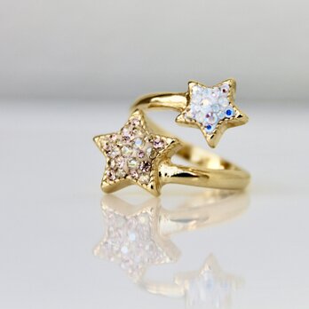 【受注制作】再販×②  wish upon a star ring （gold）の画像