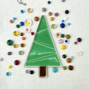 『自分で作るガラスのクリスマスツリーセット』Green⑤ライトグリーンの画像