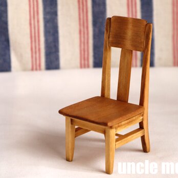ドール用椅子（色：チェスナット）2020SMR　LN.20230422　1/12ミニチュア家具の画像