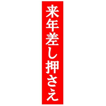 来年差し押さえ おもしろ カー マグネットステッカーの画像