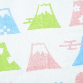かやのふきん「富士山ちらし」　作者：粟辻デザインの画像