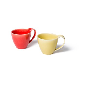 Våｇ　ペアコーヒーカップ（Red×Yellow）の画像