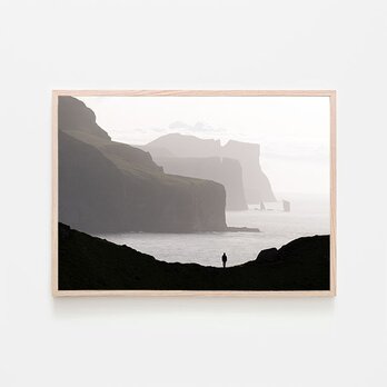 リーシン・オ・ケリンギン / ポスター 写真 ヨーロッパ 自然 海食柱 Risin og Kellingin 岩 横長の画像