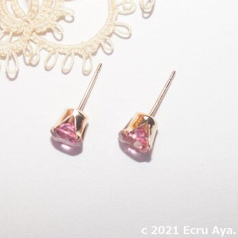 *可能性を広げる*ピンクトパーズのピアス