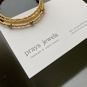 秋冬タートルに！Pearls Necklaces　Bronze×Gold　46.5ｃｍカラーパールネックレスの画像