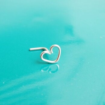 925Silver  Heart Nose Piercing Singleの画像