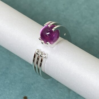 8mm sphere synthetic pink sapphire ring (Order Production)の画像