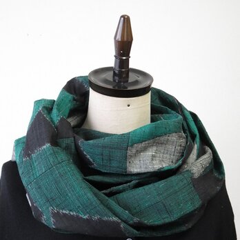 ＊アンティーク着物＊手織り真綿紬のパッチスヌード