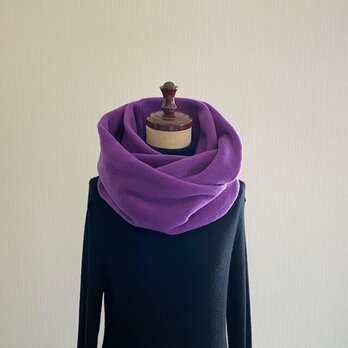 秋冬ファッションにアクセントカラーを☆.。.:*・差し色になる綺麗色スヌード♡パープル　紫　ボリューム　ロングタイプの画像