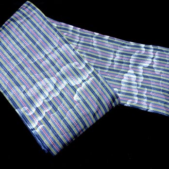 創作帯☆角帯 玉虫ストライプ 巾約12cmの画像