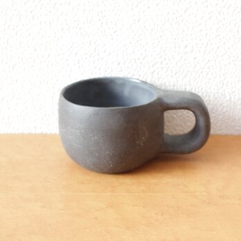 陶器　育てるウツワ ククサに憧れて マグカップ 黒 地シリーズの画像