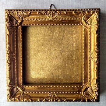 オブジェ「ゴールド」正方形・独立スタンド付きの画像