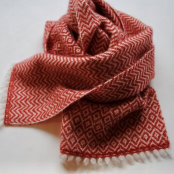 cashmere compact muffler red_a