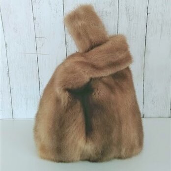 ¶ new antique fur ¶ ★受注生産★パステルミンクファーマルシェバッグの画像