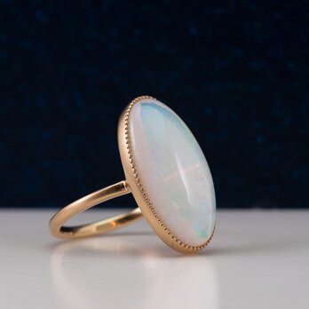 Opal ring / Oval milgrainの画像
