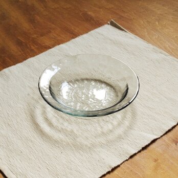 在庫限り：リサイクルガラスの食器　スープ皿　グレー(φ17.5cm)の画像