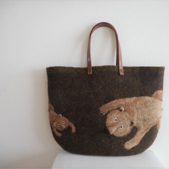 mokomokomoko様オーダー品 クマの親子バッグの画像