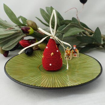 【50％OFF】クリスマスオーナメント｜クリスマスツリー（赤）の画像