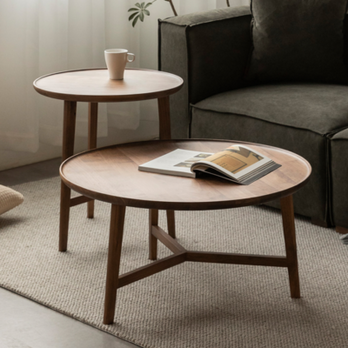 オーダーメイド 職人手作り ローテーブル コーヒーテーブル シンプル 机 座卓 天然木 家具 無垢材 木目 LR2018の画像