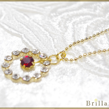 Julietta necklace(garnet)の画像