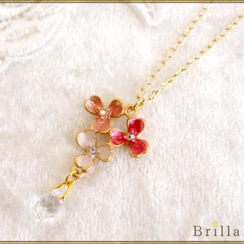thaleia necklace(pink)の画像