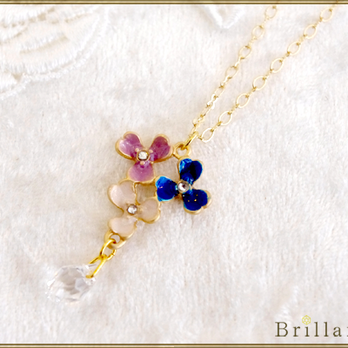 thaleia necklace(blue)の画像