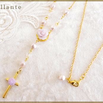 harmonia necklace(lavender)の画像