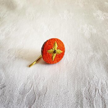 柿刺繍のポニーフックの画像