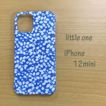 【リバティ生地】グレンジェイドブルー iPhone 12 miniの画像
