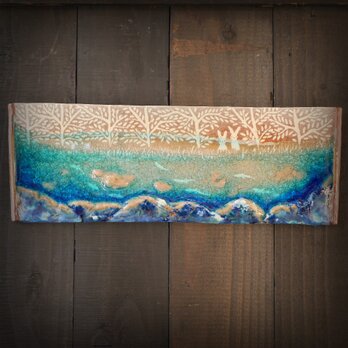 小川とうさぎ 陶板レリーフの画像