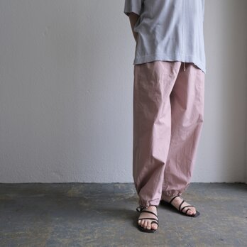 木間服装製作 / china pants 4color / unisex 1size　裾紐付きの画像