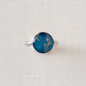 ゆびわ091/三日月と三つ葉