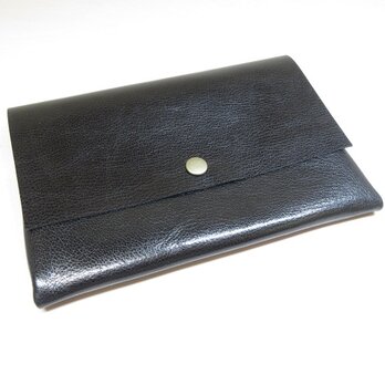 A6対応・牛革・一枚革のレザーケース・カードポケット付き・0249の画像