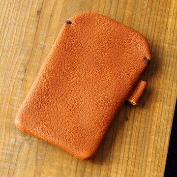 《RUSSETY》レザースリーブケース Mini　iPhone・スマホケース　サドルブラウンの画像