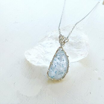 Paraiba Quartz 雫のネックレスの画像