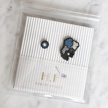 『地図モチーフのアクセサリー/ピアス』Hiroshimaの画像