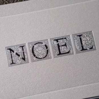 ノエル｜クリスマスカード｜3カラーセット｜活版印刷の画像