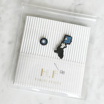 『地図モチーフのアクセサリー/ピアス』Tottoriの画像