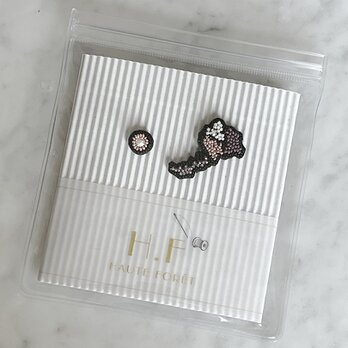 『地図モチーフのアクセサリー/ピアス』Fukuiの画像