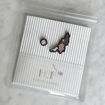 『地図モチーフのアクセサリー/ピアス』Nigataの画像