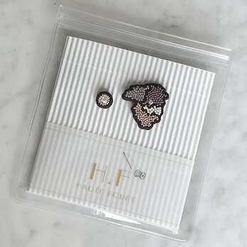 『地図モチーフのアクセサリー/ピアス』Yamanashiの画像