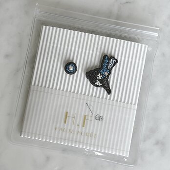 『地図モチーフのアクセサリー/ピアス』Ibarakiの画像